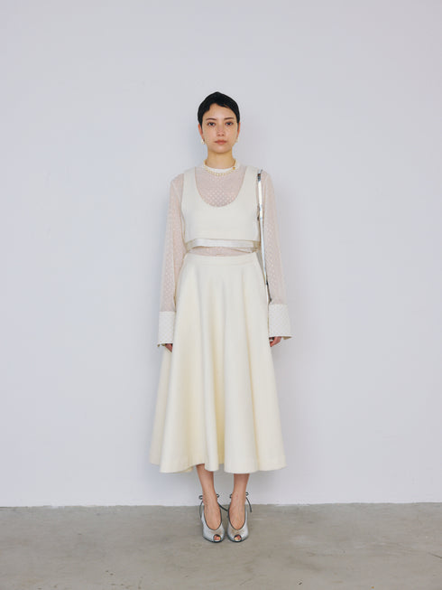 lamb wool bustier